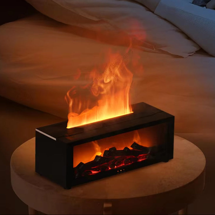 Air Humidifier Essential Oils Humidifiers Home Aroma Humidifier Flame Automatic Fragrance Diffuser with LED Light Remote Control